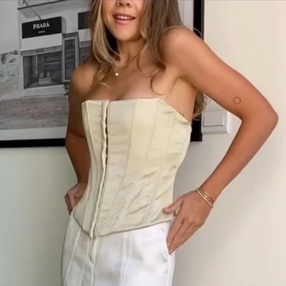 Satin Zara corset top